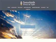 Tablet Screenshot of interfaithpowerandlight.org